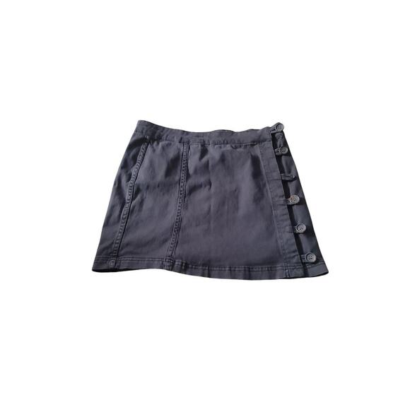 Altar’d State Button Front Black Mini Skirt Stretch Size M (Missing A Button) - Picture 1 of 5